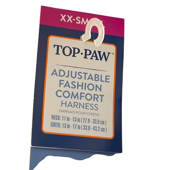 Top Paw Pink Checkered Adjustable Fashion Comfort Dog Pet Harness Sz XXS NWT - Picture 4 of 5